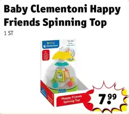Kruidvat Baby clementoni happy friends spinning top aanbieding