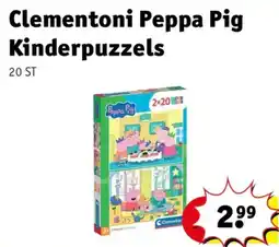 Kruidvat Clementoni Peppa Pig Kinderpuzzels aanbieding