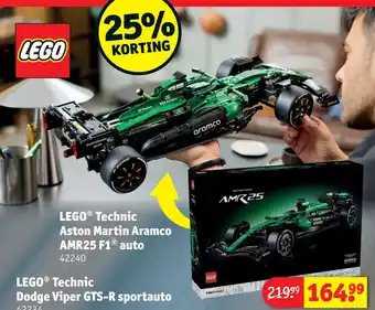 Kruidvat lego technic aston martin aramco amr25 f1 auto aanbieding