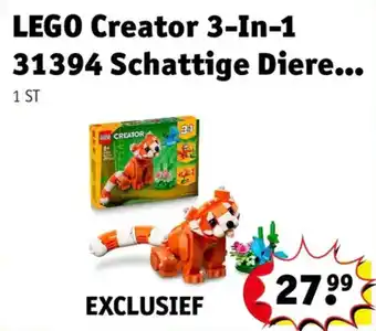 Kruidvat lego creator 3-in-1 schattige diere aanbieding