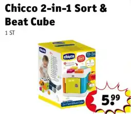 Kruidvat Chicco 2-in-1 Sort & Beat Cube aanbieding