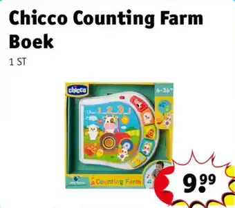 Kruidvat Chicco Counting Farm Boek aanbieding