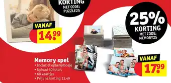 Kruidvat Memory spel aanbieding