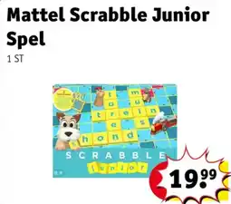 Kruidvat Mattel Scrabble Junior Spel aanbieding
