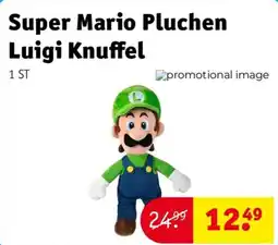 Kruidvat Super Mario Pluchen Luigi Knuffel aanbieding