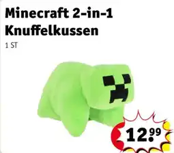 Kruidvat Minecraft 2-in-1 Knuffelkussen aanbieding