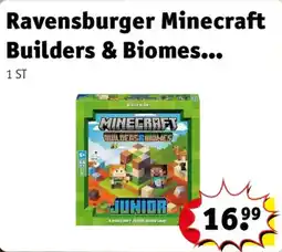 Kruidvat Ravensburger Minecraft Builders & Biomes junior aanbieding