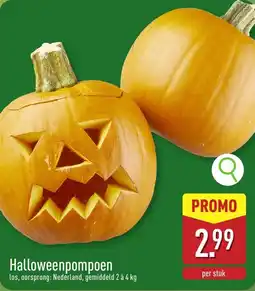 ALDI Halloweenpompoen aanbieding