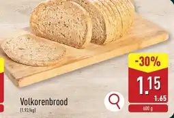 ALDI Volkorenbrood aanbieding