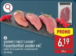 ALDI Gourmet finest cuisine Fazantenfilet zonder vel aanbieding