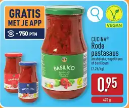 ALDI Cucina Rode pastasaus aanbieding