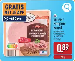 ALDI Délifin Hespenworst aanbieding