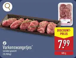 ALDI Varkenswangetjes aanbieding