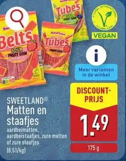 ALDI Sweet Land Matten en staafjes aanbieding