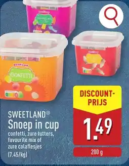 ALDI Sweetland Snoep in cup aanbieding