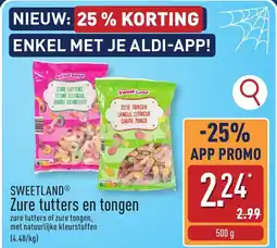 ALDI Sweet Land Zure tutters en tongen aanbieding