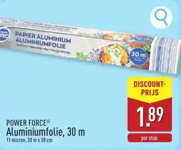 ALDI Power Force Aluminiumfolie aanbieding