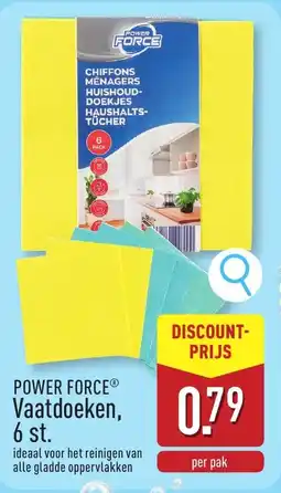 ALDI Power force Vaatdoeken aanbieding