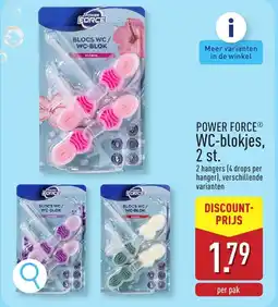 ALDI Power force WC-blokjes aanbieding