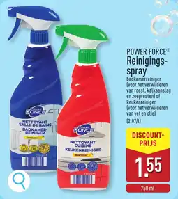 ALDI Power force Reinigingsspray aanbieding