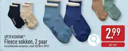 ALDI Up2fashion Fleece sokken, 2 paar aanbieding
