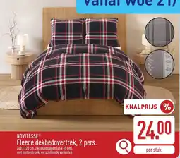 ALDI Novitesse Fleece dekbedovertrek, 2 pers. aanbieding