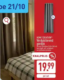 ALDI Home creation verduisterend gordijn aanbieding
