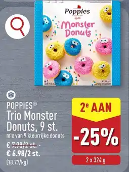 ALDI Poppies trio monster donuts aanbieding