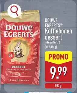 ALDI Douwe egberts koffiebonen dessert aanbieding