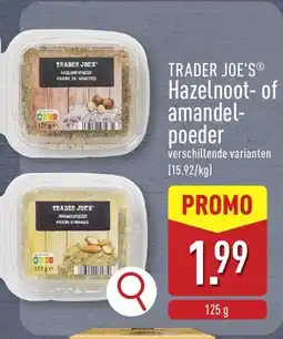 ALDI Trader joe's hazelnoot of amandel poeder aanbieding