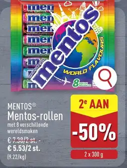 ALDI Mentos mentos rollen aanbieding