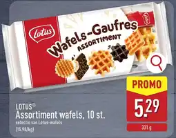 ALDI Lotus assortiment wafels aanbieding
