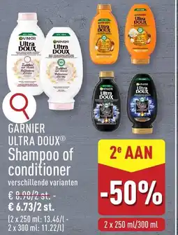 ALDI Garnier ultra doux shampoo of conditioner aanbieding