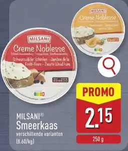 ALDI Milsani smeerkaas aanbieding