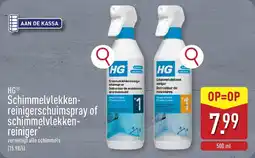 ALDI HG Schimmelvlekken reinigerschuimspray of schimmelvlekken reiniger aanbieding