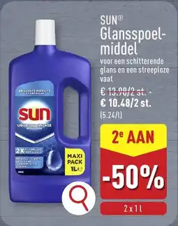 ALDI Sun glansspoel middel aanbieding