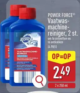 ALDI POWER FORCE Vaatwas machine reiniger aanbieding