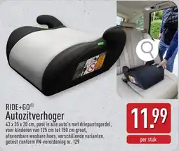 ALDI Ride+go autozitverhoger aanbieding