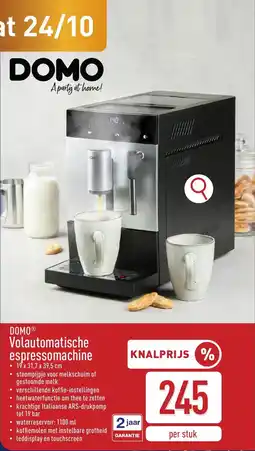 ALDI Domo volautomatische espressomachine aanbieding