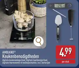 ALDI Ambiano keukenbenodigdheden aanbieding