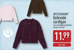ALDI Up2fashion gebreide cardigan aanbieding