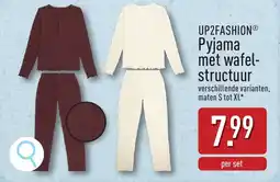 ALDI Up2fashion pyjama met wafel structuur aanbieding