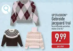 ALDI Up2fashion gebreide jacquard trui aanbieding