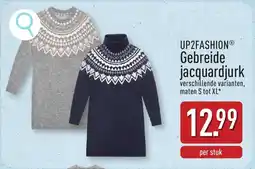 ALDI UP2FASHION Gebreide jacquardjurk aanbieding