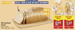 ALDI Wit vierkant brood aanbieding