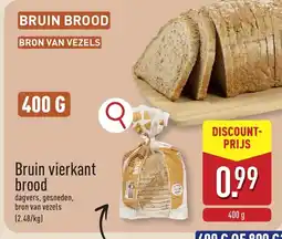 ALDI Bruin vierkant brood aanbieding