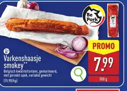 ALDI Varkenshaasje smokey aanbieding