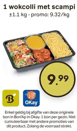 Bon Ap 1 wokcolli met scampi aanbieding