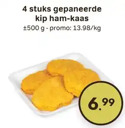 Bon Ap 4 stuks gepaneerde kip ham-kaas aanbieding