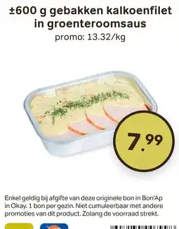 Bon Ap gebakken kalkoenfilet in groenteroomsaus aanbieding